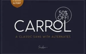 Carrol Sans Serif Font