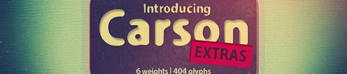 Carson Extras Typeface