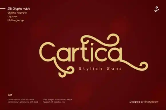 Cartica Sans Serif Font