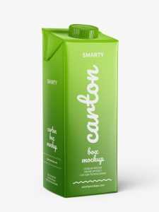 Carton juice mockup