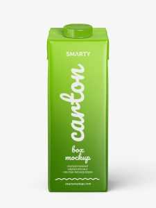 Carton juice mockup / front