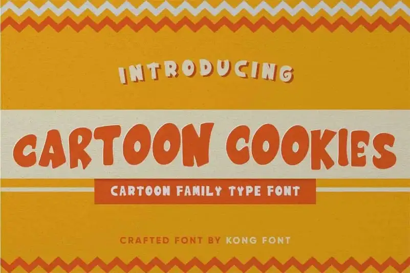 Cartoon Cookies Display Font