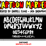 Cartoon Marker Font