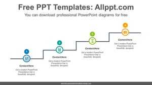 Cascade circle PowerPoint Diagram Template