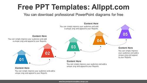 Cascading Arrow Highlight PowerPoint Diagram