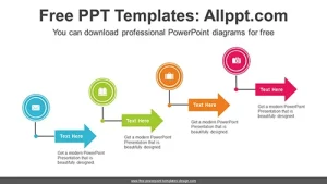 Cascading Arrows Diagram Template