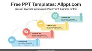 Cascading Banner PowerPoint Diagram Template