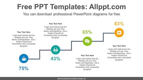 Cascading circle PowerPoint Diagram Template