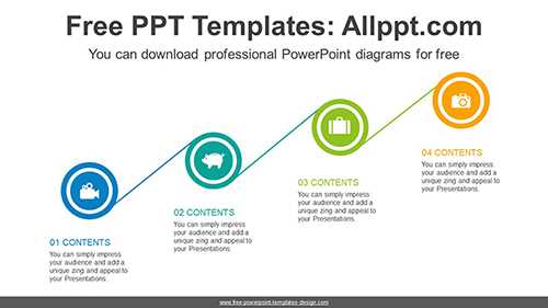 Cascading Circles PowerPoint Diagram