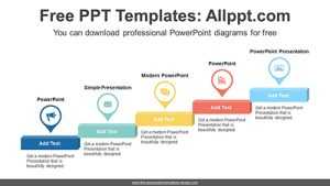 Cascading Placemark PowerPoint Diagram