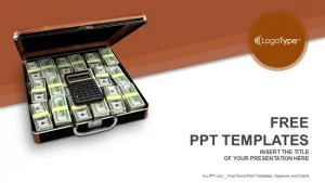 Case with Money PowerPoint Templates