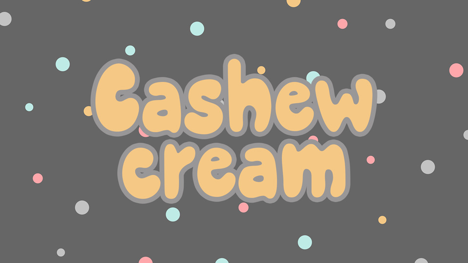 Cashew Cream Font › Fontesk