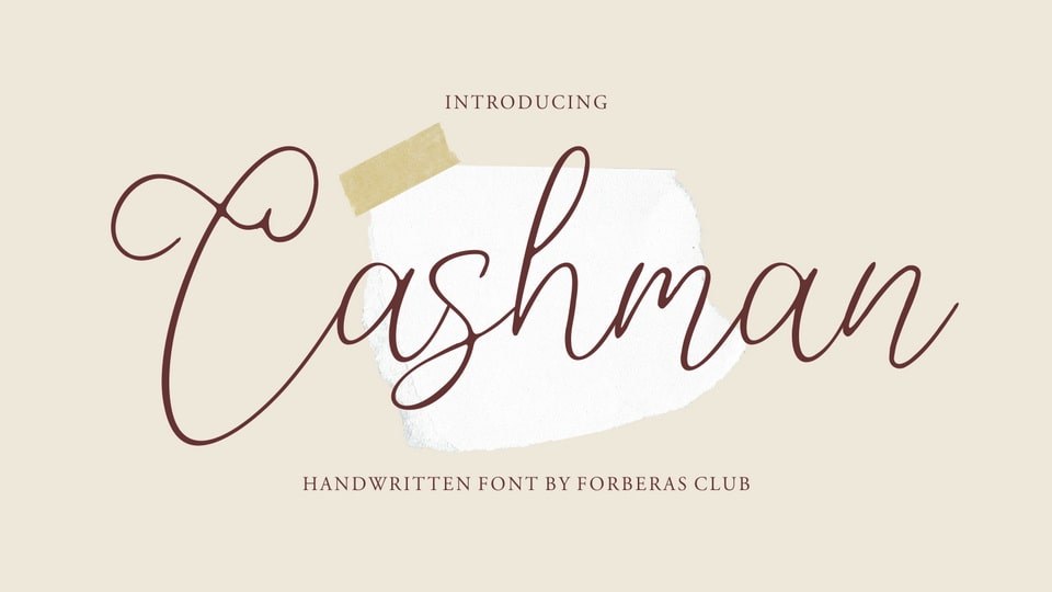 Cashman Font › Fontesk