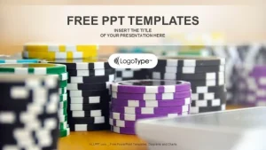 Casino tokens PowerPoint Templates