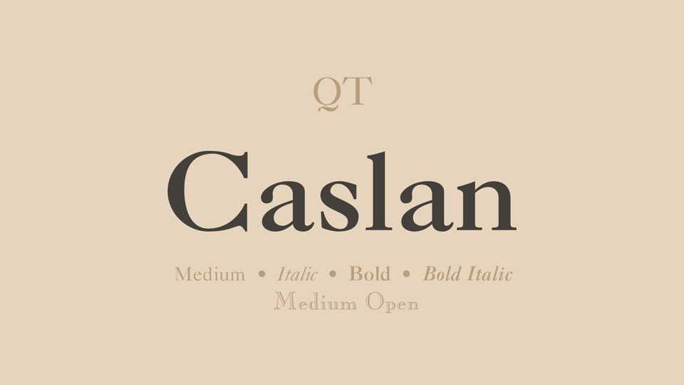 Caslan Font Family › Fontesk