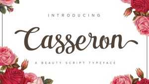 Casseron Script Font › Fontesk
