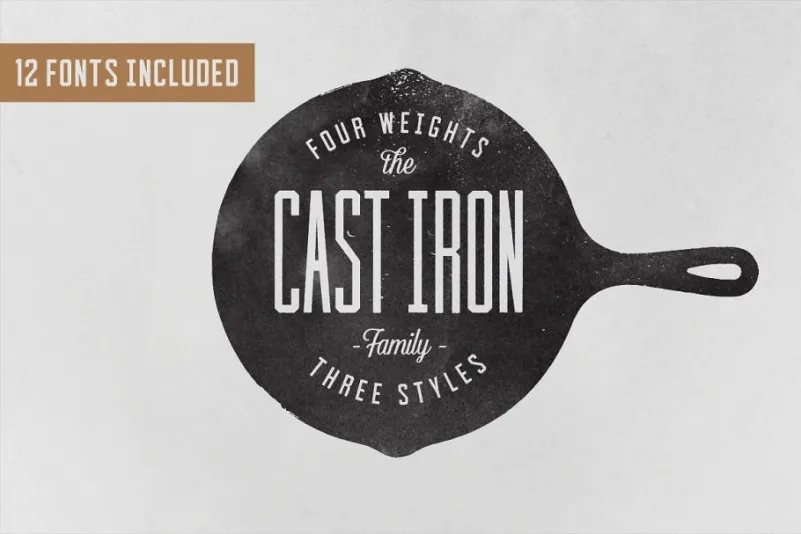 Cast Iron Display Font