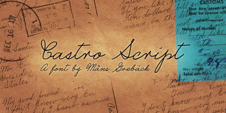 Castro Script font