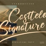 Casttelo Signature Font - Fonte Grátis Casttelo Signature Font