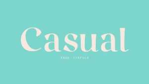 Casual Font › Fontesk