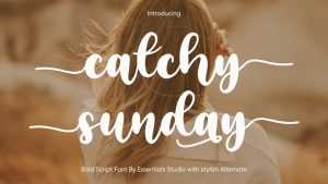 Catchy Sunday Font › Fontesk