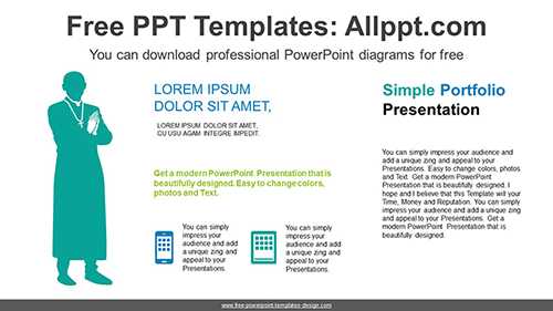 Catholic Priest PowerPoint Diagram