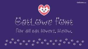 CatLowe Font › Fontesk