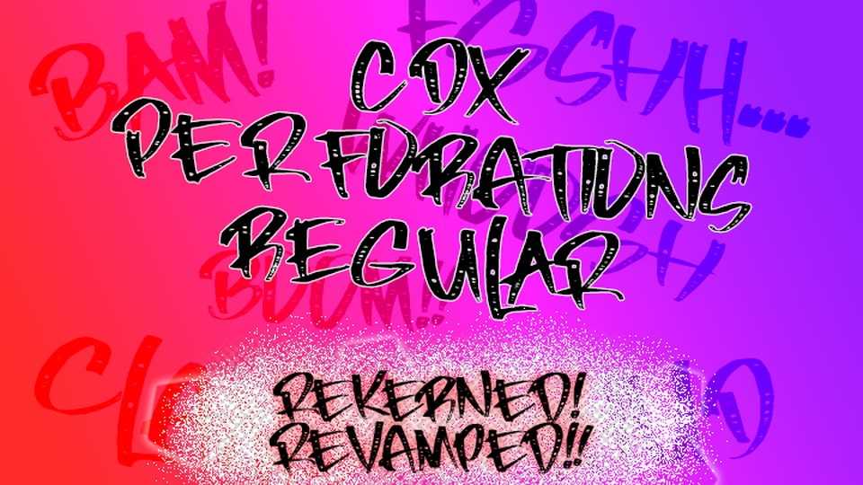 CDX Perforations Font › Fontesk