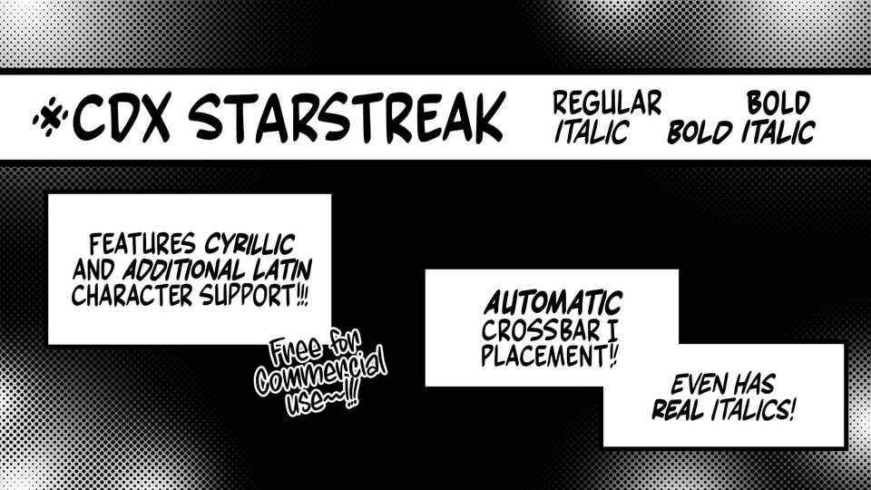 CDX Starstreak Font › Fontesk