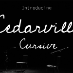Cedarville Cursive Font
