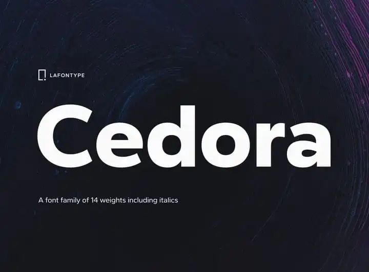 Cedora Sans Serif Font Family