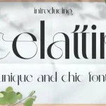 Celattin - Unique Ligature Font - Fonte Grátis Celattin - Unique Ligature Font
