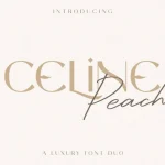Celine Peach Font Duo - Fonte Grátis Celine Peach Font Duo