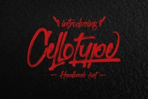 Cellotype Brush Font