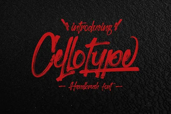 Cellotype Brush Font
