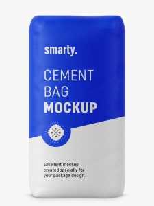 Cement bag mockup