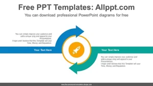 Center crossed arrow PowerPoint Diagram Template