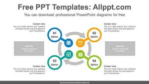 Center Pointing Circle PowerPoint Diagram
