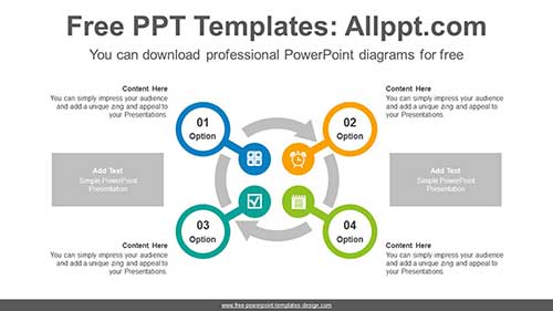 Center Pointing Circle PowerPoint Diagram