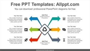 Center symmetry arrow PowerPoint Diagram Template