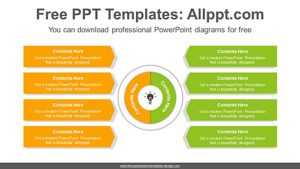 Center symmetry banner PowerPoint Diagram Template