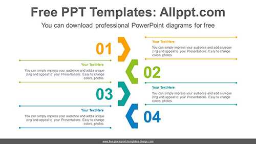Central chevron point PowerPoint Diagram Template