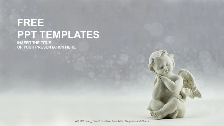 Ceramic Angel-Recreation PowerPoint Templates