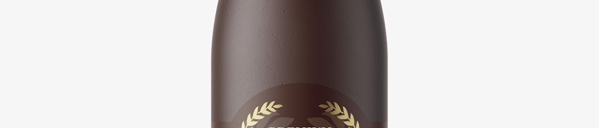 Ceramic beer bottle mockup Ceramic beer bottle mockup