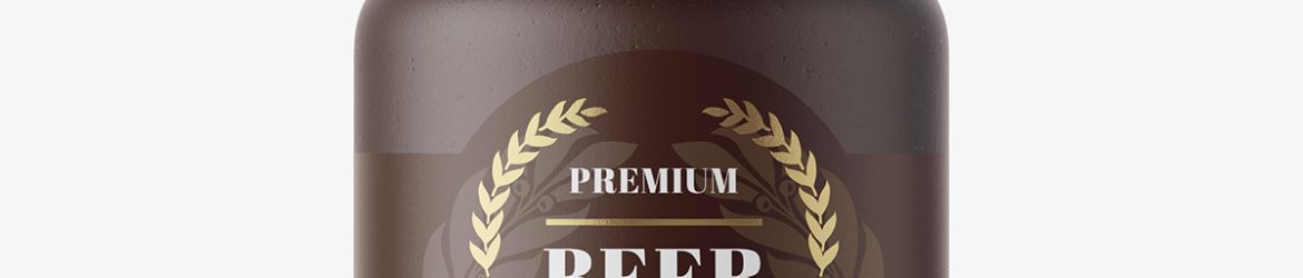 Ceramic farmhouse growler bottle mockup