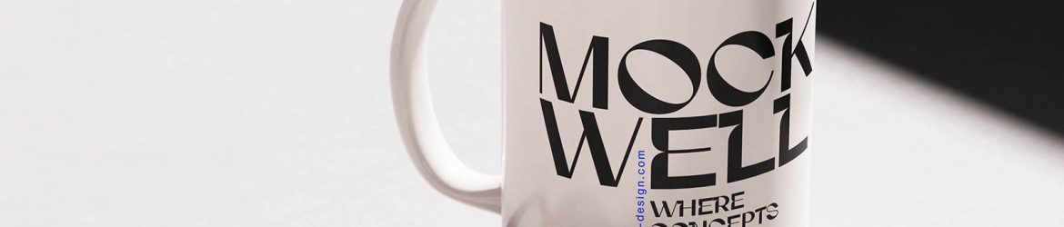 Ceramic inner-colour mug mockup