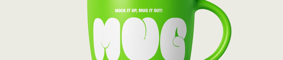 Ceramic matt mug mockup