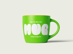 Ceramic matt mug mockup