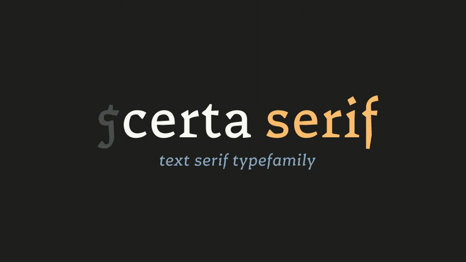 Certa Serif Font › Fontesk