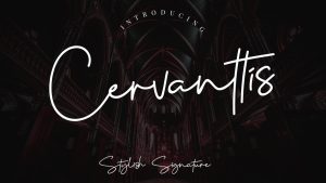 Cervanttis Script Font › Fontesk